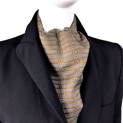 hermes silk ascot|authentic Hermes ascot.